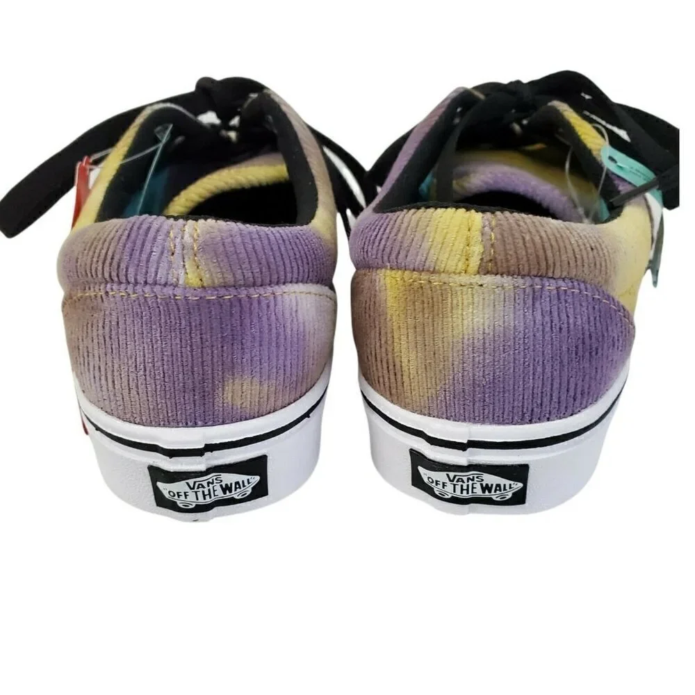 VANS Comfycush Shoes Womens 7 Mens‎ 5.5 Blotched Purple Velvet White NWT